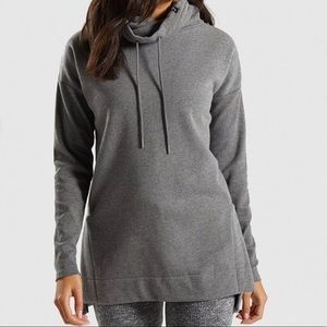 Gymshark Funnel Cowl Neck Sweatshirt - Gray